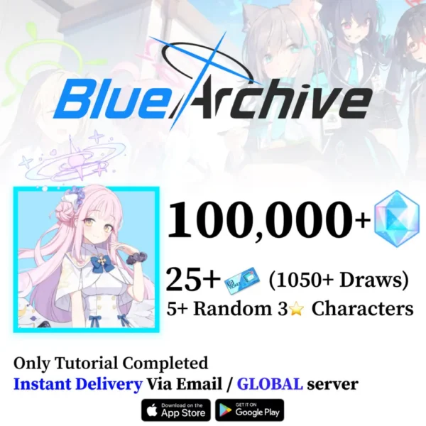 Mika Blue Archive Starter Reroll Account with Pyroxene [Global]