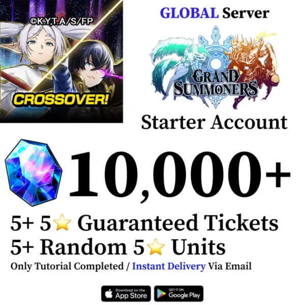 Grand Summoners Starter Account with 6000+ Gems [Global]