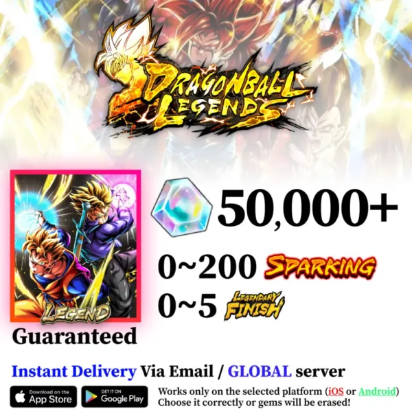 Dragon Ball Legends LR Super Saiyan Trunks (Teen) & Gohan Starter Account