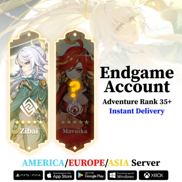 Zibai Genshin Impact Reroll Starter Account