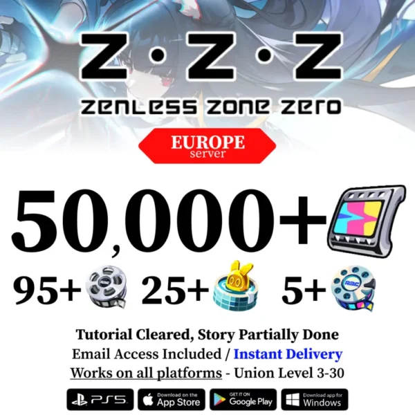Zenless Zone Zero Reroll Account with Polychrome [Europe]