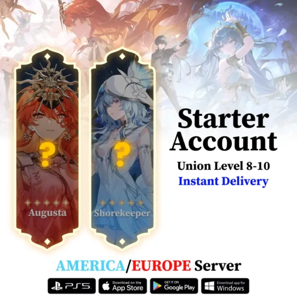 Wuthering Waves Double 5-Star Resonator Starter Reroll Account
