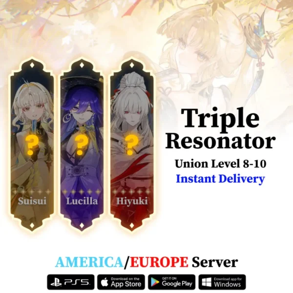 Wuthering Waves Triple 5-Star Resonator Starter Reroll Account