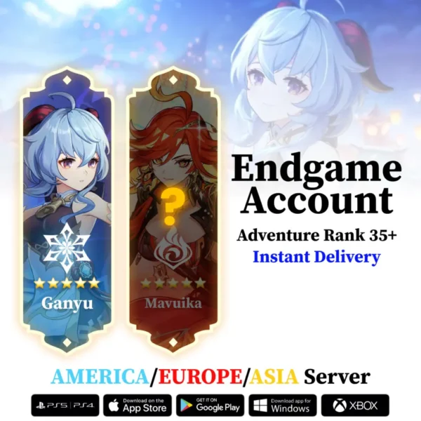 Ganyu Genshin Impact Reroll Starter Account