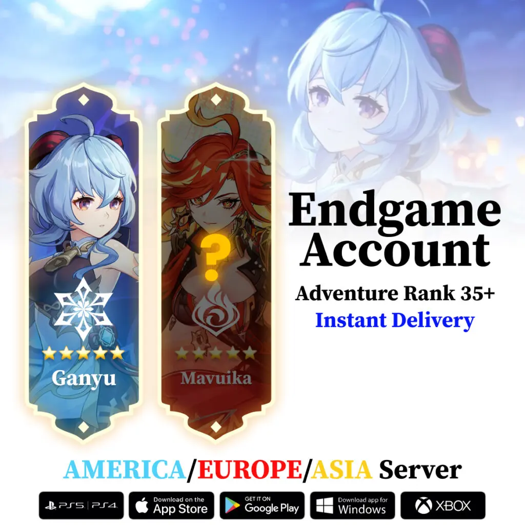 Ganyu Genshin Impact Reroll Starter Account