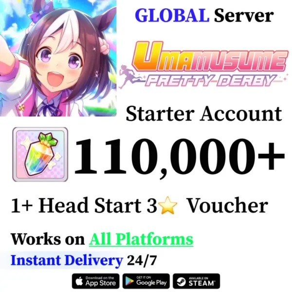 Uma Musume Starter Account with Carats [Global]