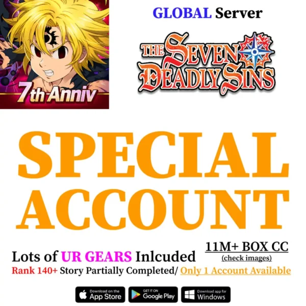 Seven Deadly Sins Grand Cross Special Account 11M Box [Global]