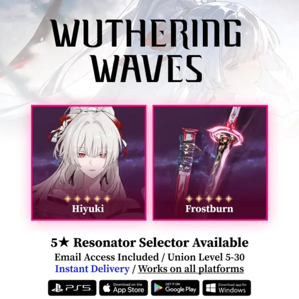 Hiyuki with Frostburn Starter Reroll Account Wuthering Waves