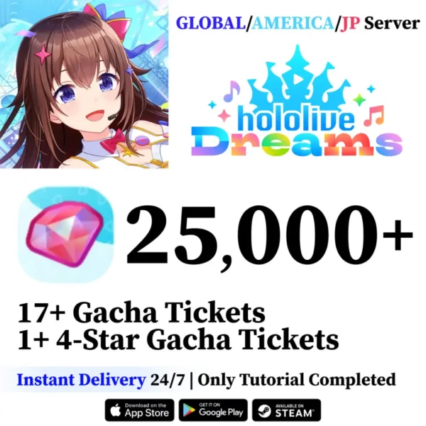 Hololive Dreams Reroll Account with Gems [Global]