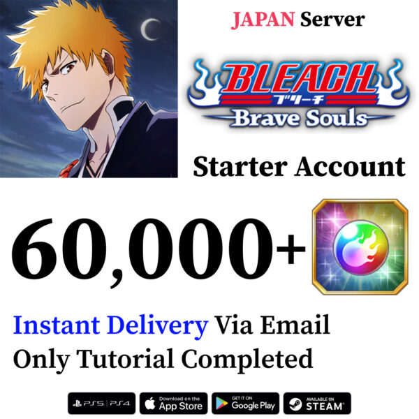 Bleach Brave Souls Fresh Resource Starter Account [Japan]