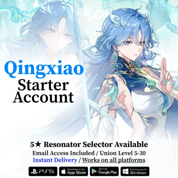 Wuthering Waves Qingxiao Starter Reroll Account