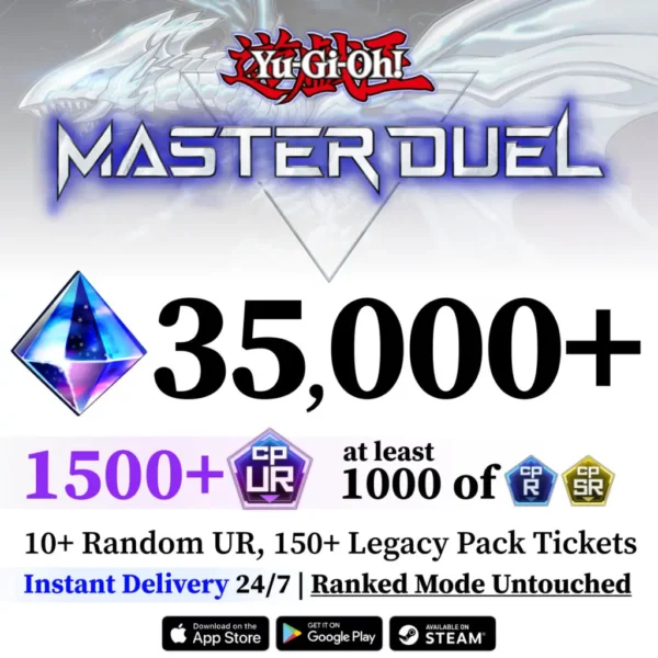 Yu-Gi-Oh! Master Duel Starter Account with 1500+ UR CP [Global] (Copy)