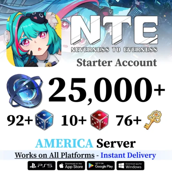 Neverness to Everness Reroll Starter Account with Annulith [America]