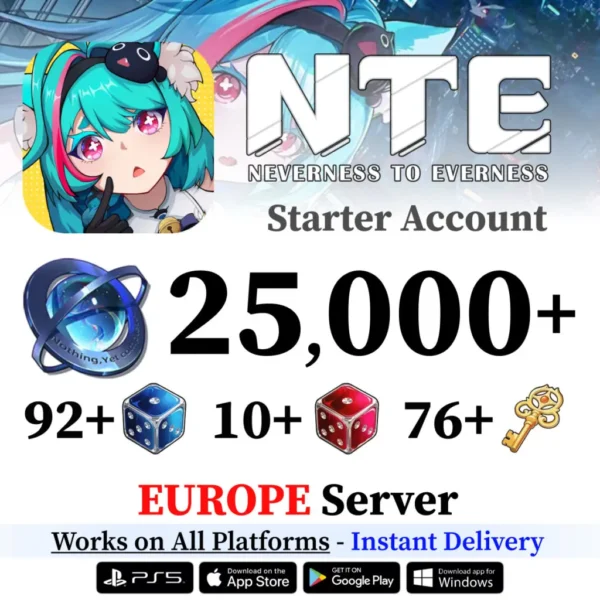 Neverness to Everness Reroll Starter Account with Annulith [Europe]