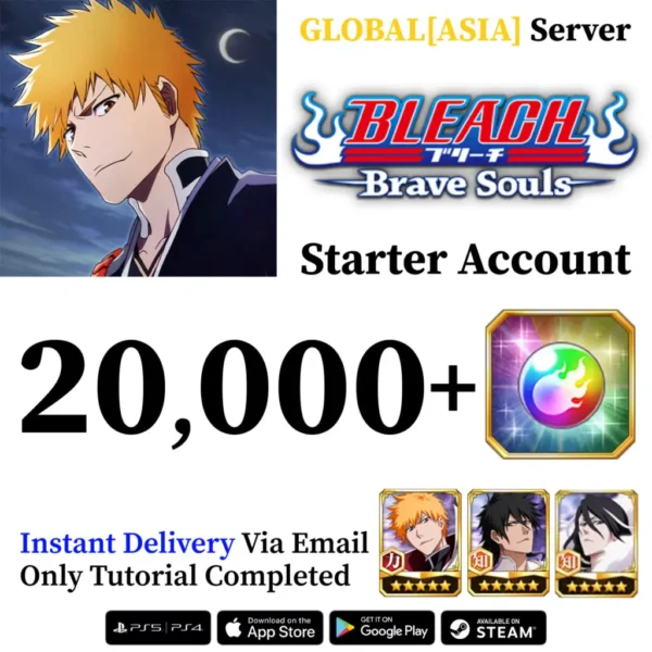 Bleach Brave Souls Fresh Resource Starter Account