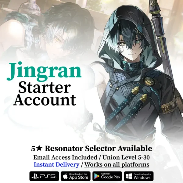Wuthering Waves Jingran Starter Reroll Account