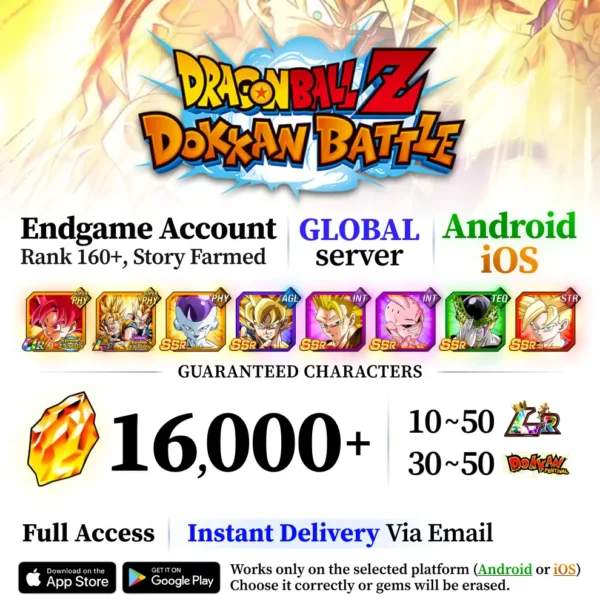 Gohan (Beast) and Cell Max Dokkan Battle Account, Dragon Stones [Global]