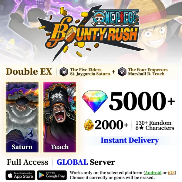 Saturn and Four Emperors Teach OPBR Starter Reroll Account [Global]