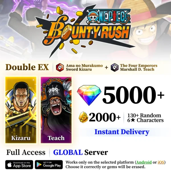 Kizaru and Four Emperors Teach OPBR Starter Reroll Account [Global]