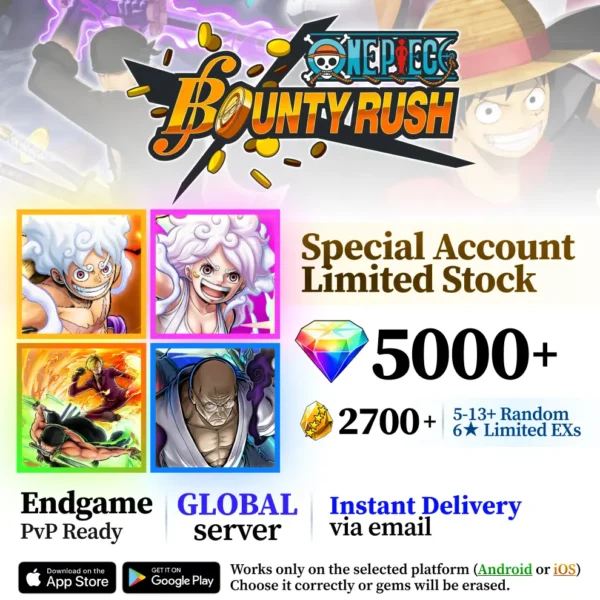 OPBR Reroll Account with Fully Upgraded 6-Star EX [Global]