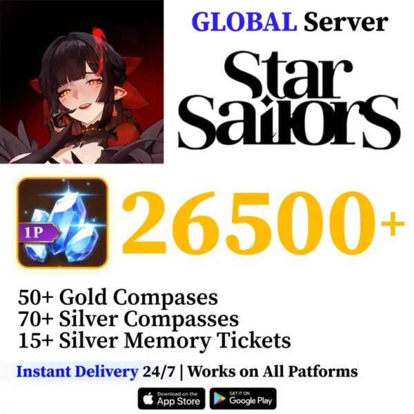 Star Sailors Starter Account with Diamonds and Compasses [Global]