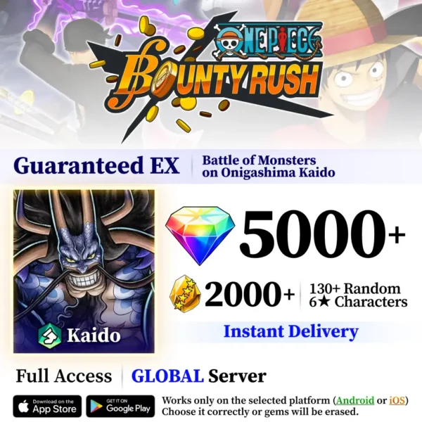 Onigashima Kaido OPBR Starter Reroll Account [Global]